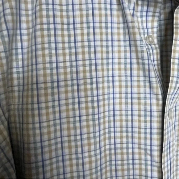 UNTUCKit Slim Fit Wrinkle Free Verdanel Checkered Button Down Shirt Men's Large - Picture 5 of 15